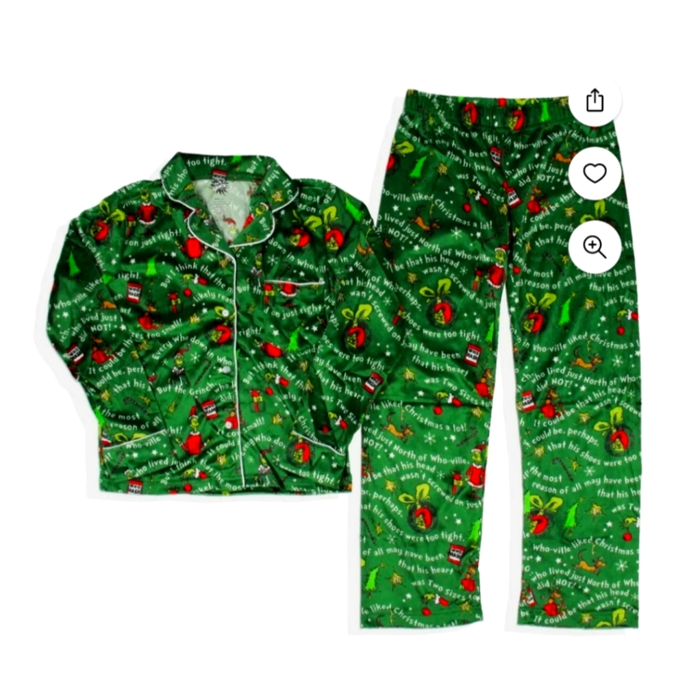 Grinch pajamas